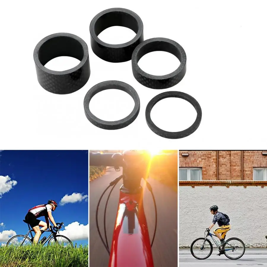 5 шт. полный набор углеродное волокно велосипед горный черная гарнитура вилка