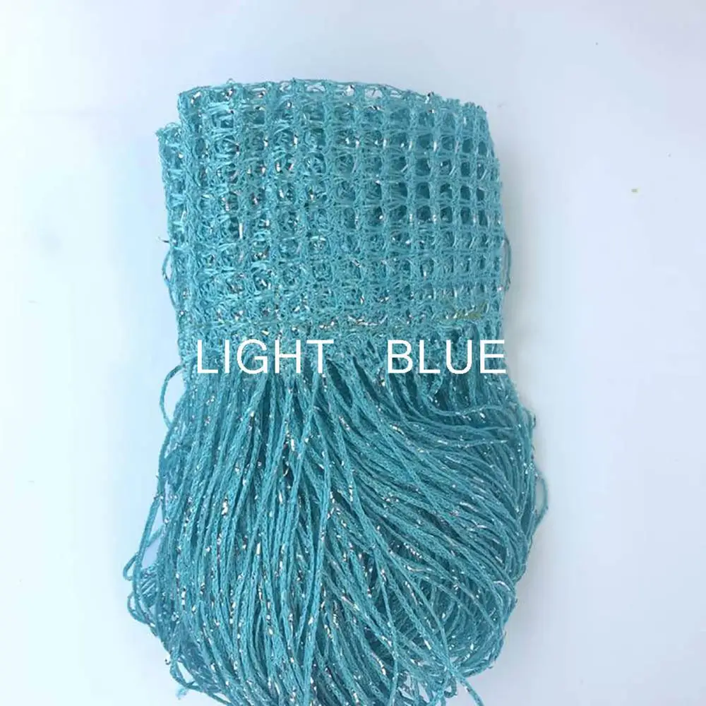 light blue Meijuner, плоская Серебряная резьба, занавеска для двери, перегородка, занавеска, Полиэстер, Хлопок, занавеска для окна, для свадебного украшения или гостиной - Цвет: light blue
