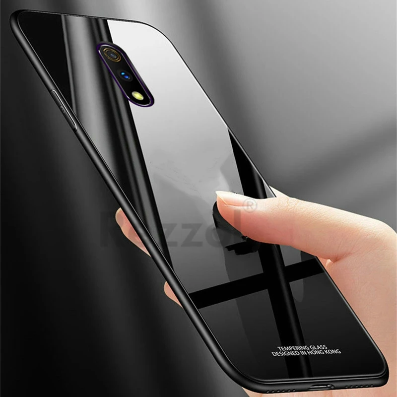 Для Realme X чехол из закаленного стекла жесткий для OPPO K3 Lite противоударный Coques Rezzol