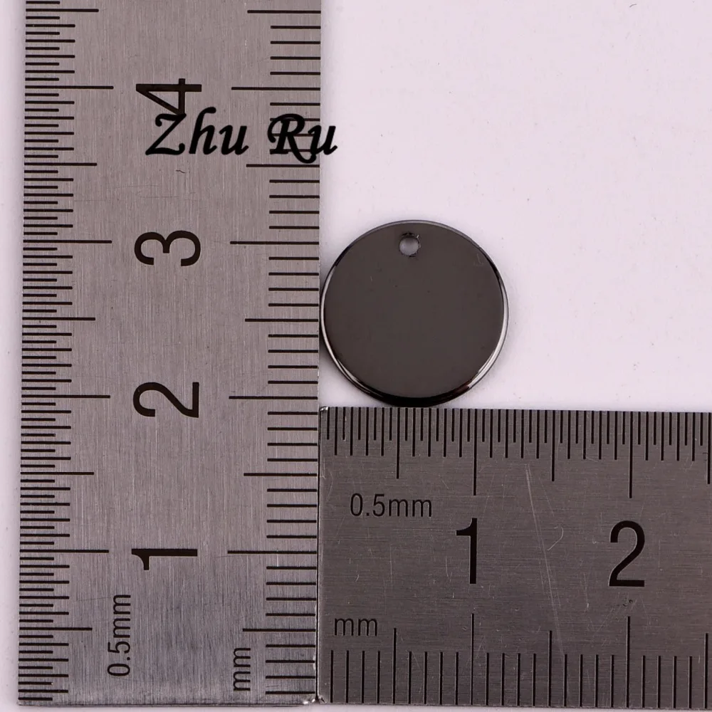 Круглый диск ZHU RU 20 шт./лот 12 мм медный с логотипом annulus форма монет для