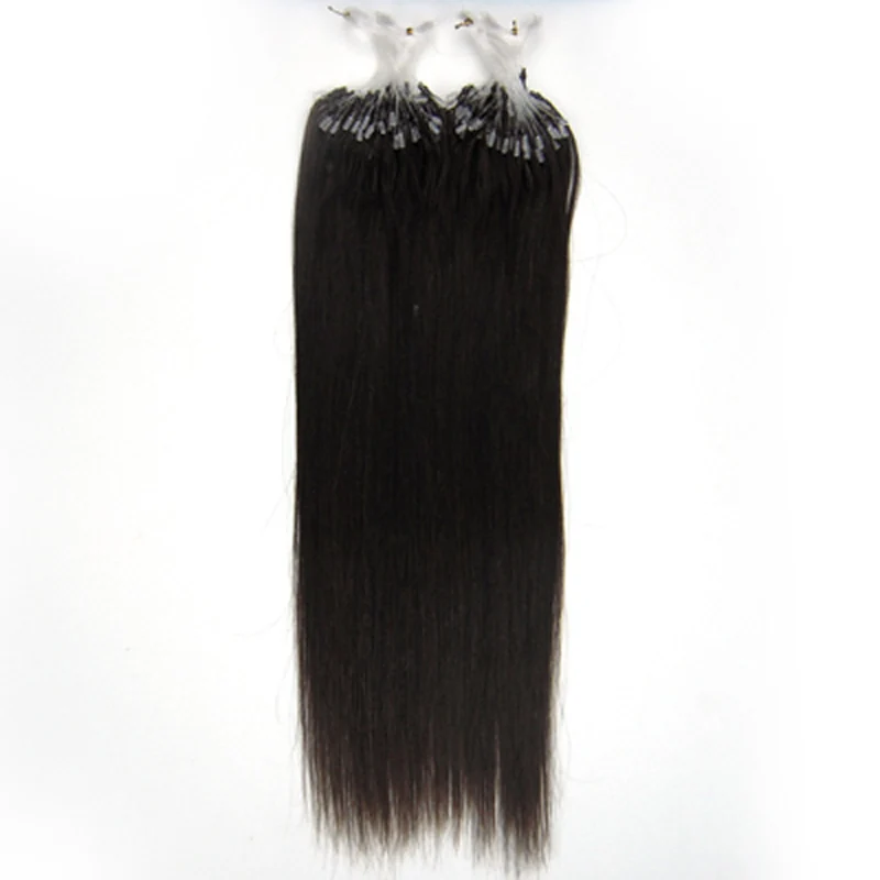 ZZHAIR 0,4 г-0,7 г 1"-24" волосы remy для наращивания на микро-петлях, человеческие волосы для наращивания, 100 г/упаковка, 40 г-70 г