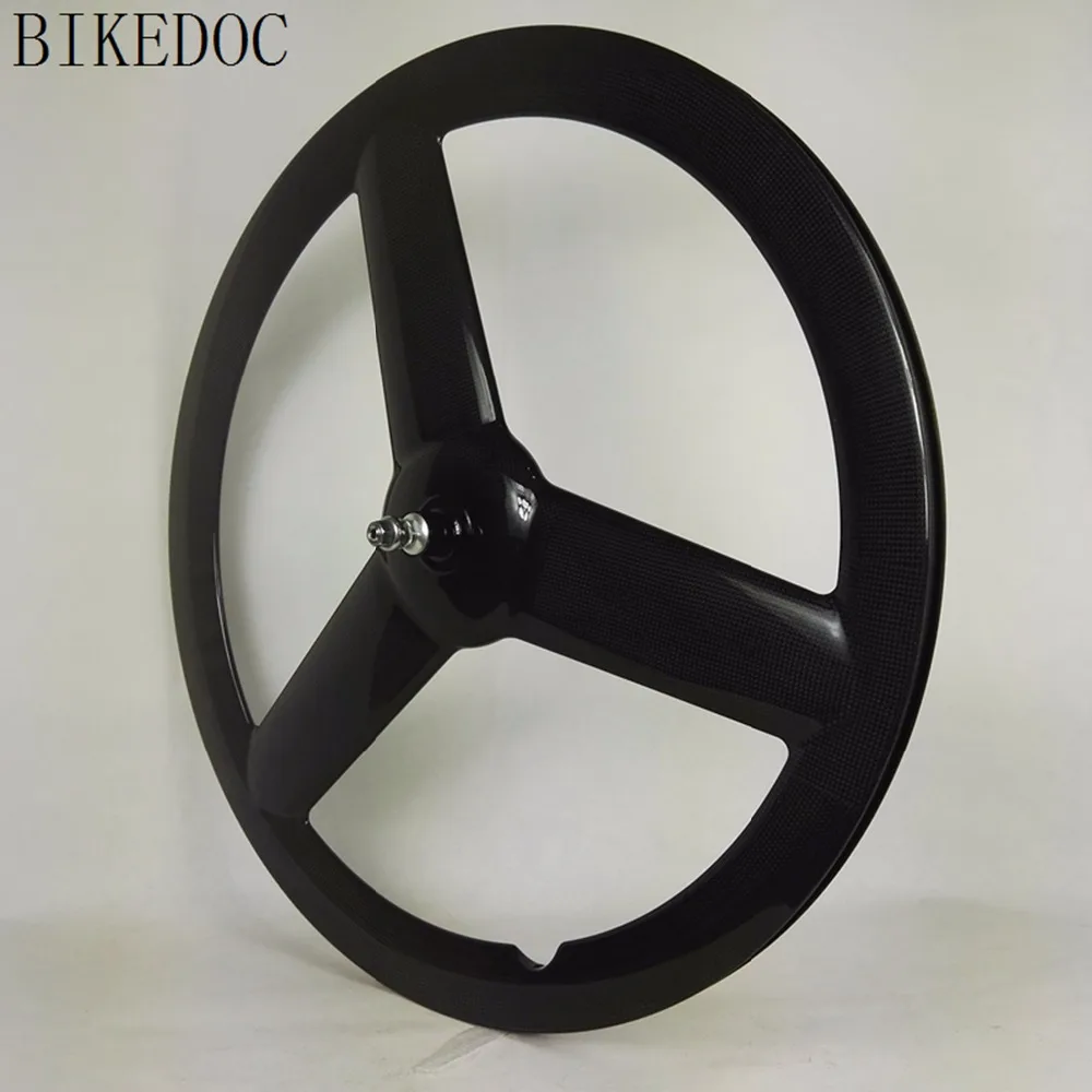 BIKEDOC 23 мм ширина углеродное трехспицевое колесо дорожное или трековое