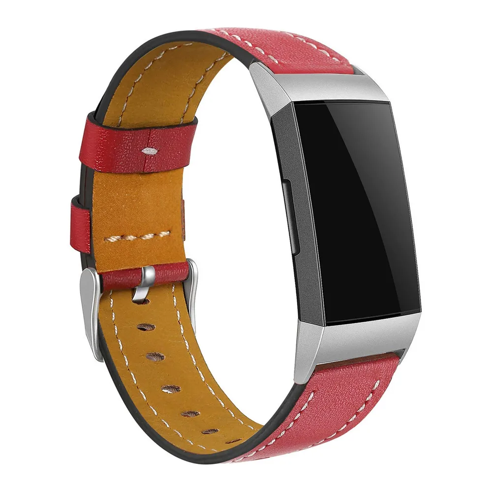 Для Fitbit Charge 3 натуральная кожа ремешок на запястье Браслет для Fitbit Charge3 фитнес-трекер SmartWatch ремешок