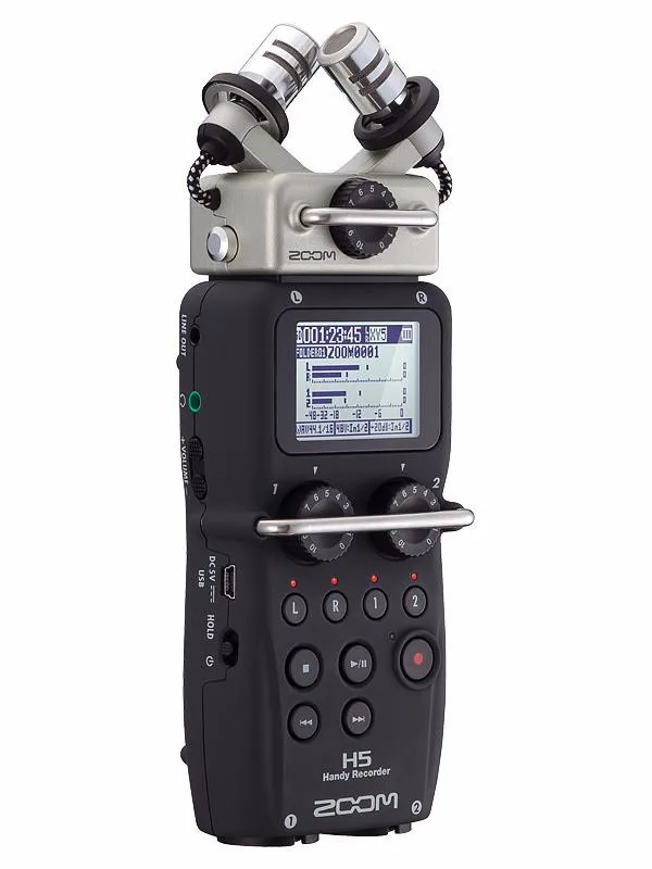 ZOOM H5 Профессиональный портативный цифровой рекордер четырехтрековый портативный рекордер обновленная версия записывающая ручка