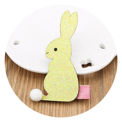Yellow rabbit 1 шт.-красивый детский бант принцессы для девочек, милые аксессуары для волос - Цвет: Yellow rabbit