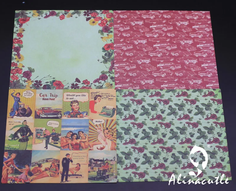 AlinaCraft 24 листа 6 &quotX6&quot узорная бумага счастье Скрапбукинг бумажный пакет ручной