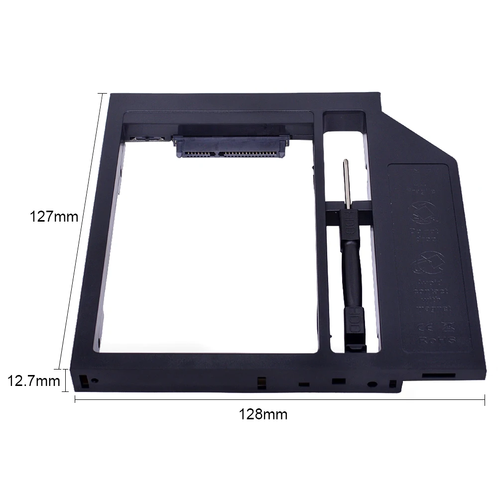 CHIPAL рознипосылка 2nd HDD Caddy 12 7 мм SATA 3 0 для 2 5 дюйма 5/9 5/9/7 чехол SSD корпус