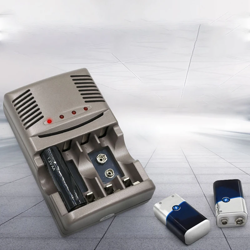 Умное зарядное устройство для Aa Aaa аккумуляторные батареи Ni MH 9V 6F22 батарея + 2 шт