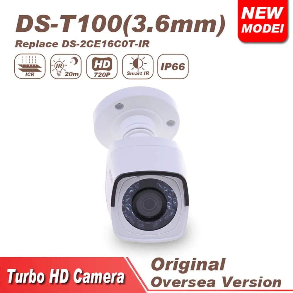 Hikvision Камеры видеонаблюдения ds t100 HD 720 P открытый пуля ИК TVI мини Secruity камеры|cameras