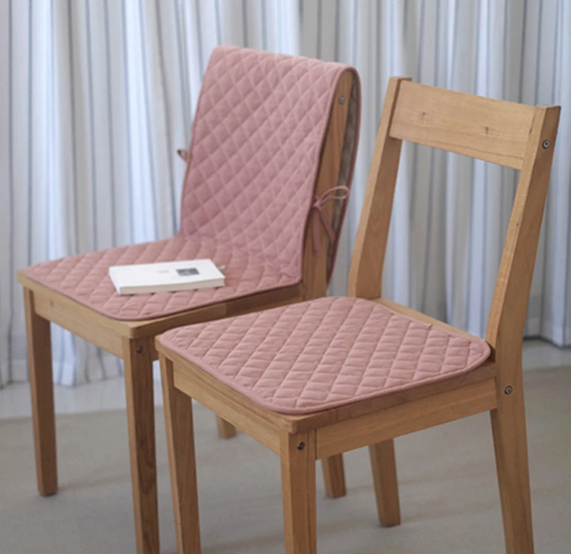 Однотонная Подушка для стула из льна нескользящая Высококачественная подушка на