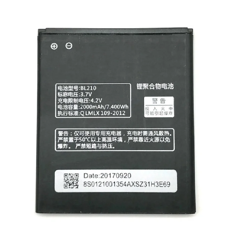 Новинка 2018 сменный аккумулятор BL 210 BL210 для Lenovo A536 A606 S820 S820E A750E A770E A658T S650 A656 A766