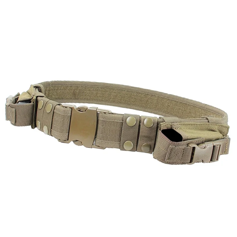 

600D military tactical molle unisex clay dragon tactical belt durable canvas hunting material outdoor utility accessories
