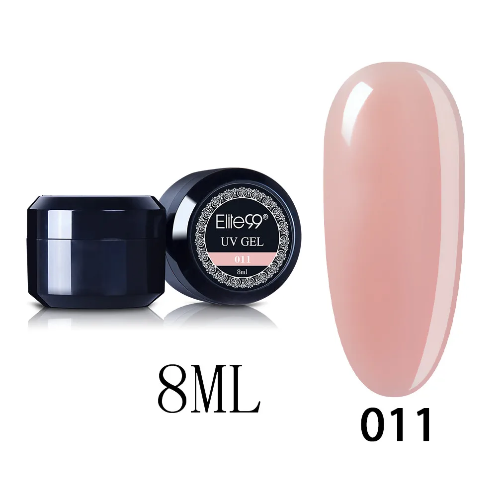 011-8ml Elite99 акриловый поли гель с кристаллами УФ светодиодный гель-кончик использовать с гвоздь акриловое перо усиление скольжение Быстрый гель продлевающий половой акт - Цвет: 011-8ml