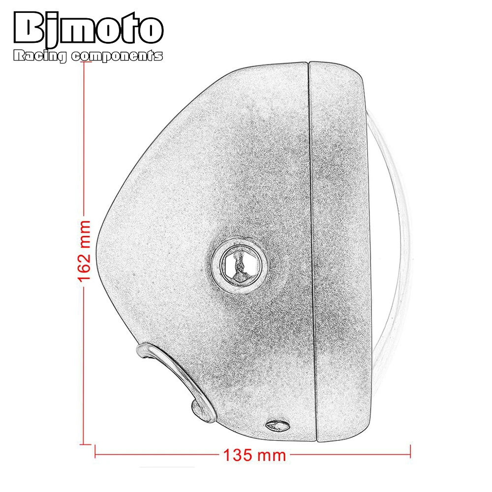 BJMOTO 6 5 &quotмотоцикл светодиодный фары лампы для Harley Sportster Suzuki Cafe Racer крейсера Choppers