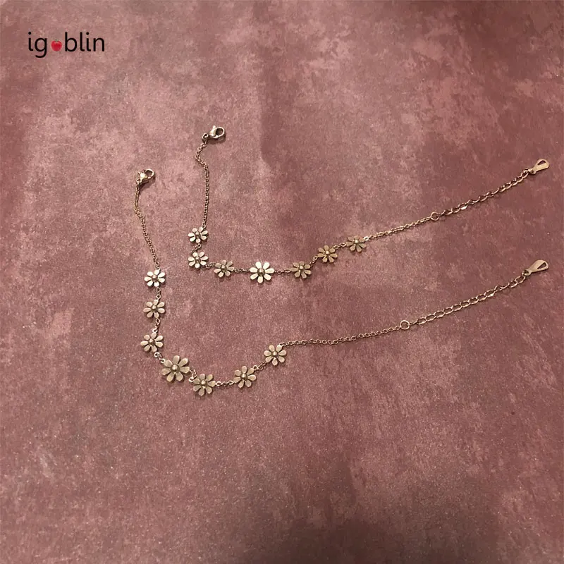 Не выцветает большой Дейзи шесть маленький цветочный узор дизайн ручной ноги