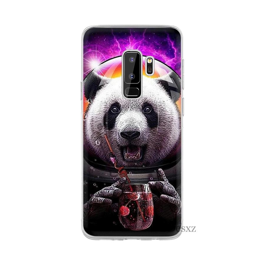 Чехол Panda Dab для Samsung M10 M20 M30 M40 S6 S7 Edge S8 S9 S10 Plus S10e Note 8 9 10 милый чехол | Мобильные