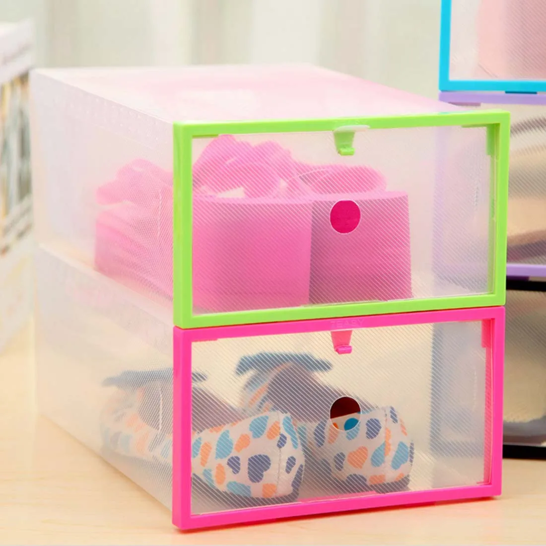 Коробку Для Хранения Обуви обувной Шкаф Стойки Пластиковые стойки Домашняя