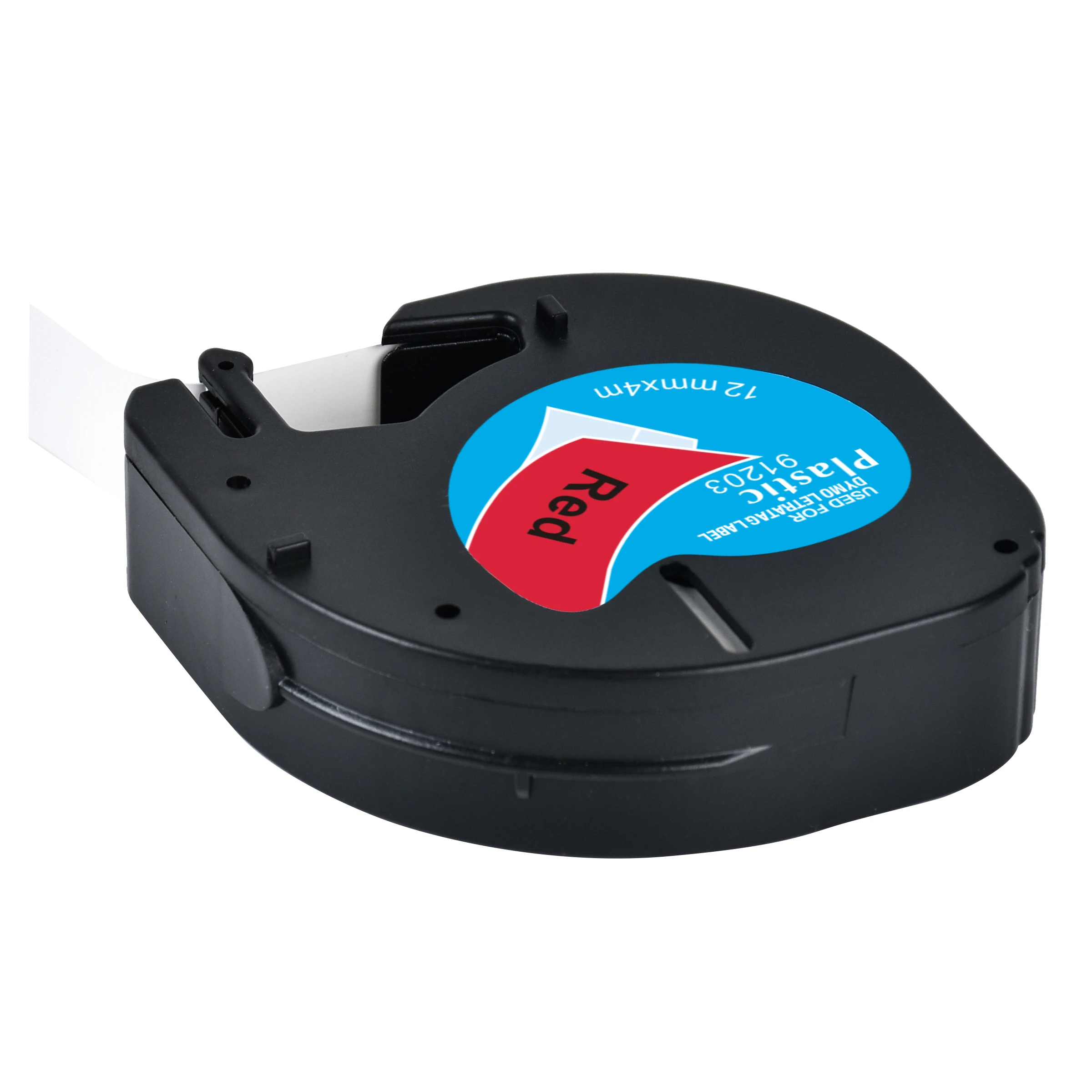 CIDY совместимый 12 мм черный на красном LT 91203 LT91333 91223 59424 для Dymo Letratag пластиковая