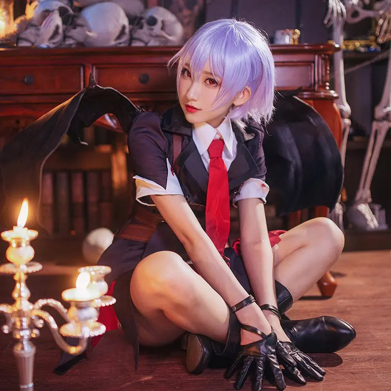 Амин проект Touhou Амина Алая Косплей Костюм Хэллоуин Униформа пальто + юбка галстук