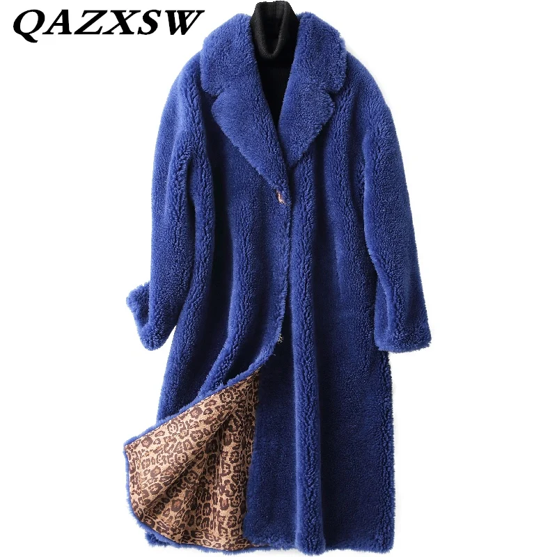 2018 Женское зимнее теплое короткое пальто из овечьей кожи модное темпераментное