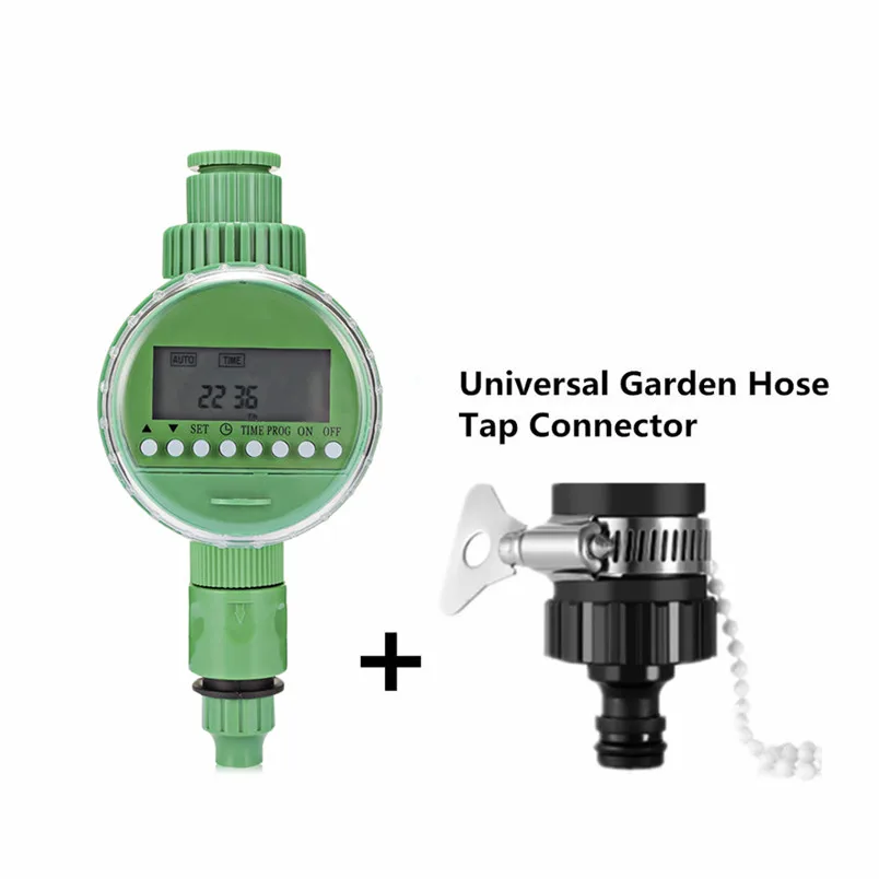 GREEN TIMER 2 set 25 м микро система капельного орошения завод автоматический спрей парник Полив наборы садовый шланг Регулируемый капельный спринклер XJ - Цвет: GREEN TIMER 2 set