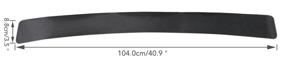 Универсальная автомобильная накладка на багажник заднего бампера для KIA RIO Ford Focus Hyundai IX35 Solaris Mitsubishi ASX Outlander Pajero - Название цвета: 104cm