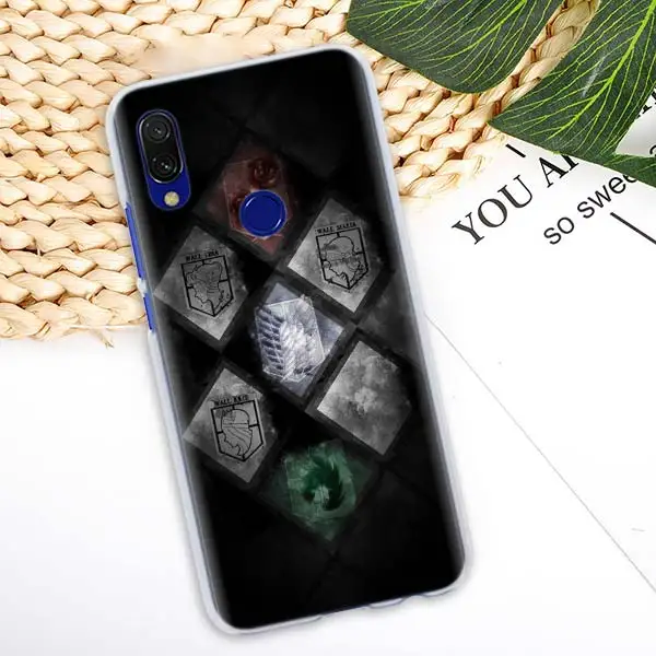 07 Аниме атака на Титанов девушка чехол для Xiaomi Redmi 7 6 6A 5 Plus 5A Note 5 6 7 Pro 4X S2 GO Pocophone F1 чехол для телефона Coque - Цвет: 07