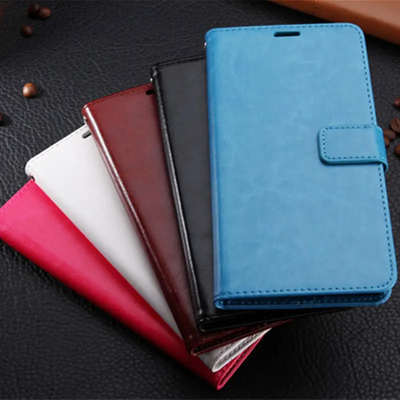 Luxury Shockproof Leather Flip Case For iPhone 5 On 5S 6 S 7 8 Plus Card Slot Wallet Stand Soft Bumper on X | Мобильные телефоны и