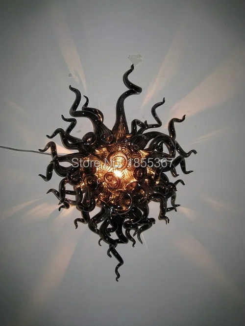 

Free Shipping Black Crystal Wall Lamp Murano Glass Light