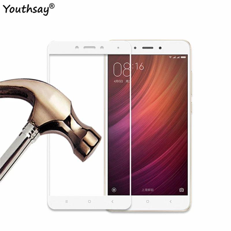 Protector de pantalla de cristal templado para Xiaomi Redmi Note 4, pel&iacute;cula protectora completa para Xiaomi Redmi Note 4-1