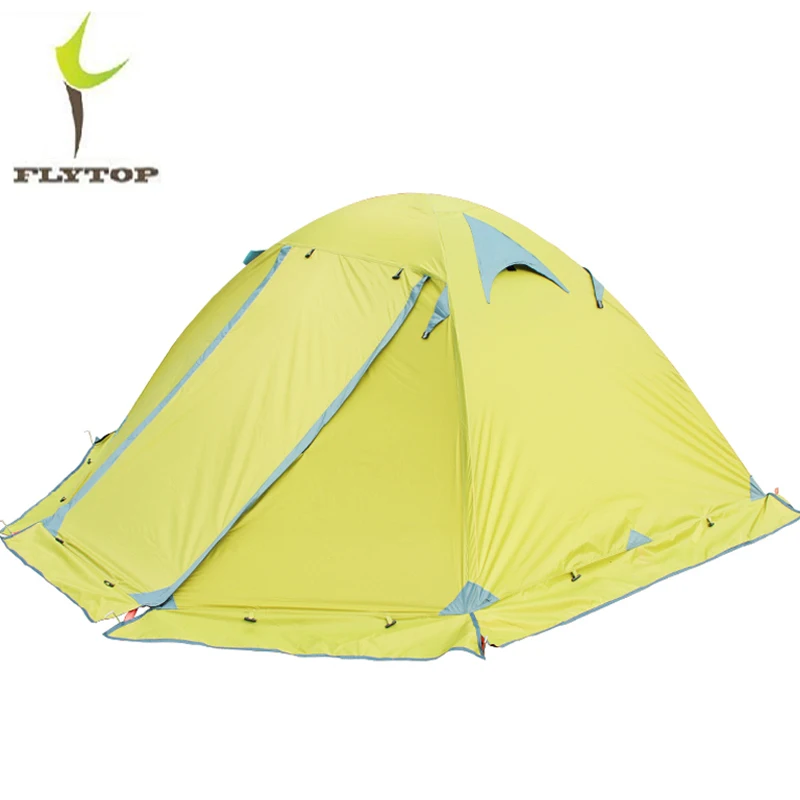 Flytop палатка для кемпинга двухслойная водонепроницаемая с алюминиевым столбом