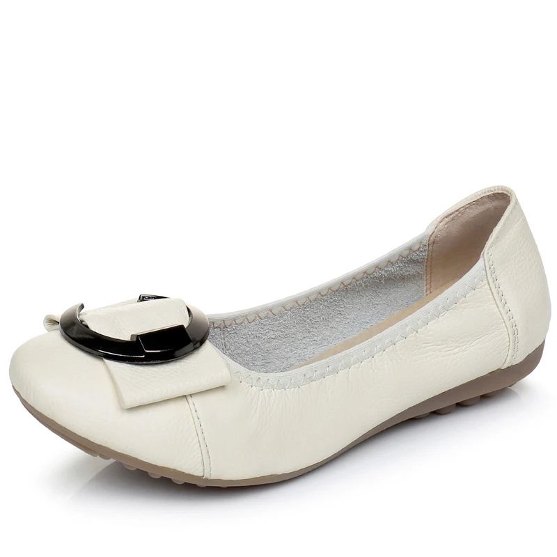 Женские лоферы с закрытым носком OUKAHUI Брендовые повседневные туфли из