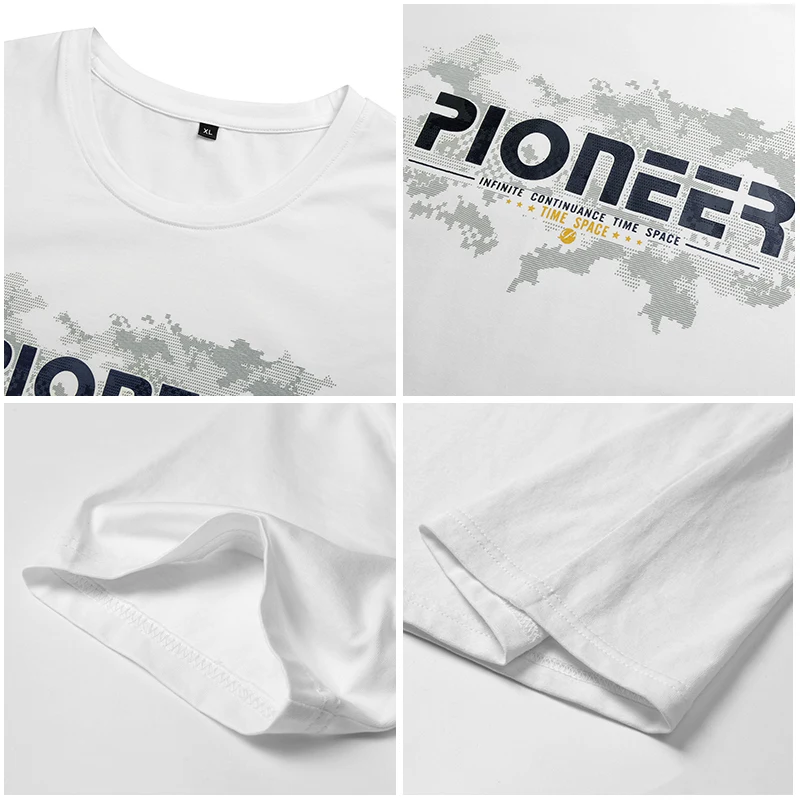 Мужская футболка с коротким рукавом Pioneer camp Повседневная дышащая из чистого