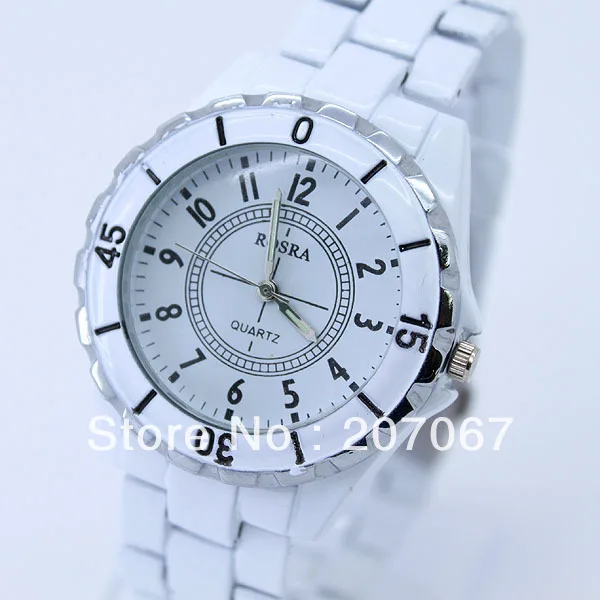 free shipping 5pcs/lot New Hours Lady Men Fashion Quartz Wristwatch White Black Dial|wristwatch automatic|fashion brafashion shoes and bags |