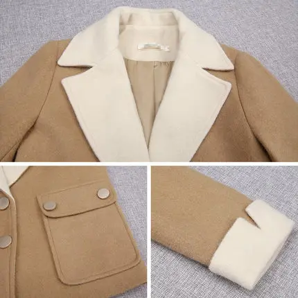 2019 autumn and winter new ladies explosion models fashion wild temperament short woolen coat tide | Женская одежда