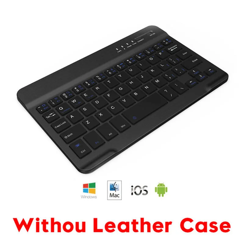 Black keyboard Для нового iPad Pro 11 чехол с беспроводной Bluetooth клавиатурой 360 полный защитный чехол Smart из искусственной кожи для iPad Pro 11 дюймов - Цвет: Black keyboard
