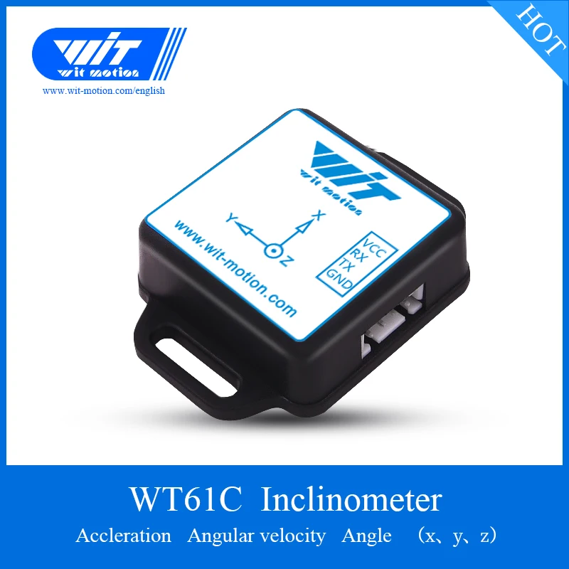WT61C IMU датчик 2 оси Угол наклона(шаг крена)+ 3 оси ускорение+ гироскоп MPU6050 Модуль Инклинометр для ПК/Android/MCU