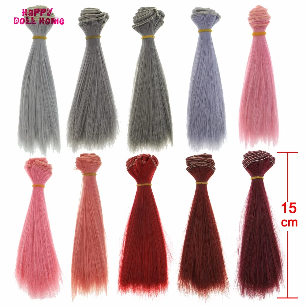 1 шт. DIY кукольные парики 15*100 см прямые волосы для куклы Барби BJD 1/3 1/4 1/6