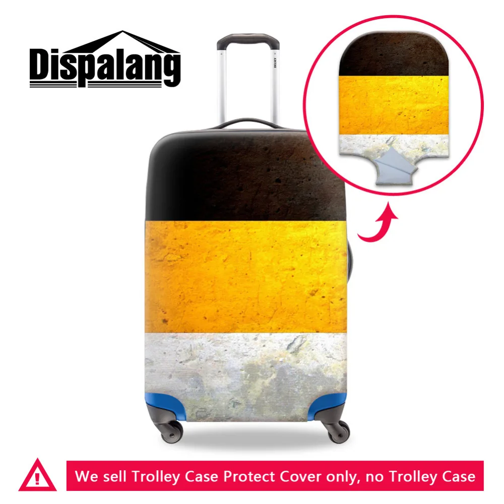 Эластичная эластичная Защитная крышка для багажа с национальным флагом подходит