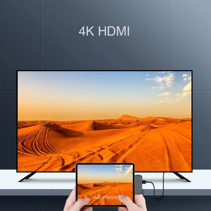 USB C концентратор для Ipad Pro адаптер с зарядка PD HDMI 4 K 3 0 5 мм аудио совместимый MacBook