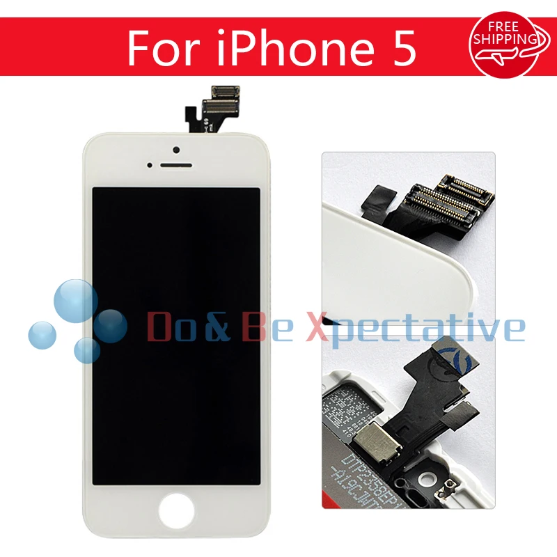 Качество AAA ЖК-дисплей для iPhone 5 Дисплей Сенсорный экран планшета Ассамблеи