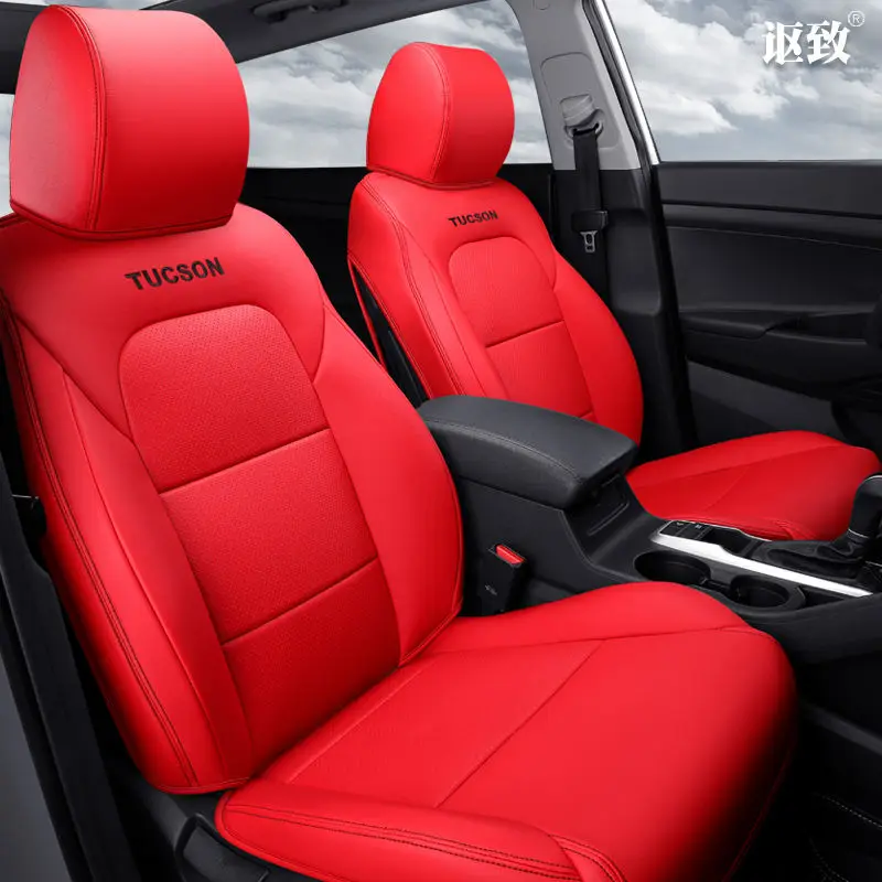 Artificial leather A Новые 6D автомобильные сиденья, специальные настройки, индивидуальная подушка сиденья, старшая кожа, автомобильный коврик, для hyundai Tucson автостайлинг - Название цвета: Artificial leather A