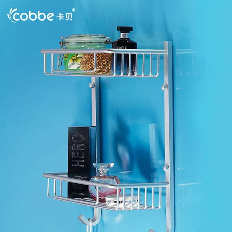 Ванная комната алюминий душ Полки Аксессуары для ванной комнаты хранения