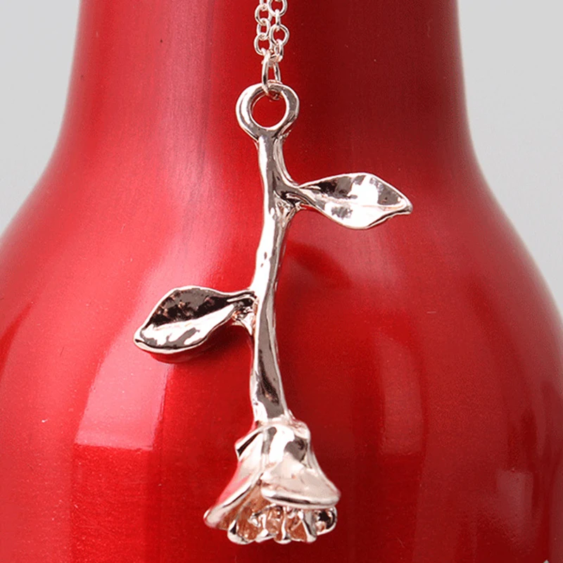 Розовый розовое золото цветок колье заявление цепочки и ожерелья Bijoux Femme для женщин Шарм Макси Boho ювелирные изделия