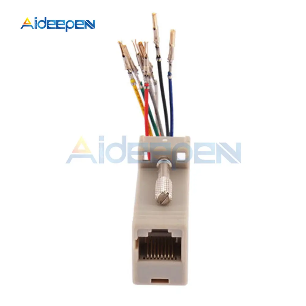 Адаптер для модуля DB9 папа RJ45 мама M/F к F/F RS232|Соединители| |