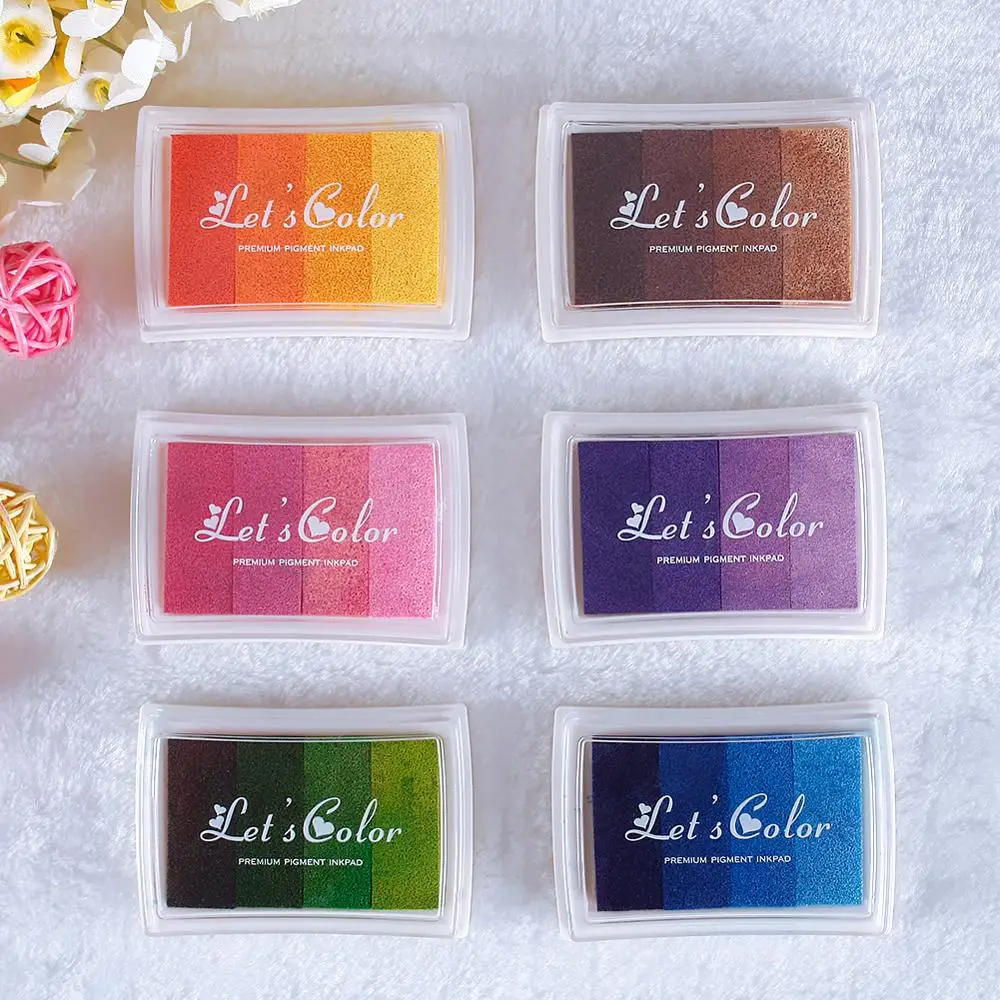 Цветные яркие детские чернила для рукоделия цветные оформления скрапбукинга и