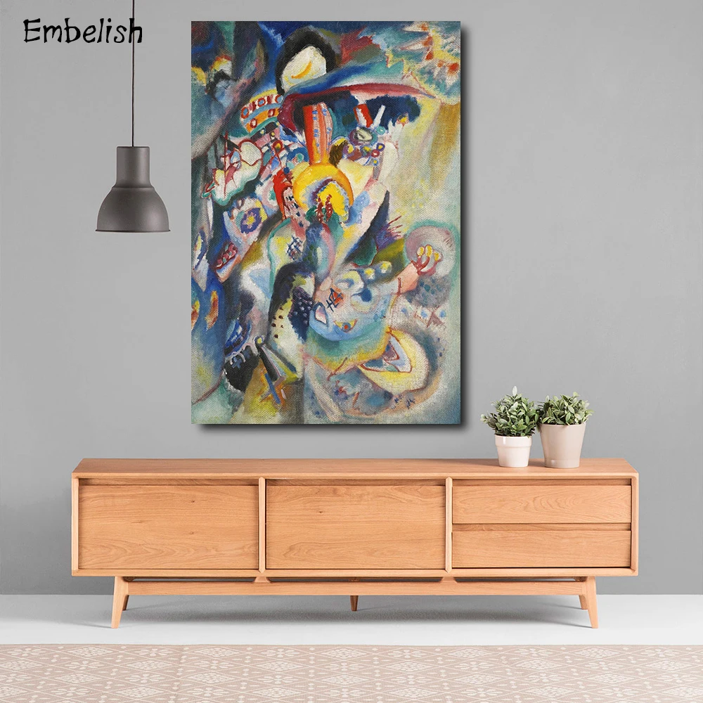 Украшение 1 шт. Wassily Kandinsky Cavas картины маслом для современного домашнего декора