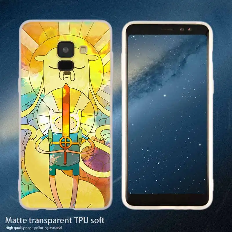 Silicone 15 Adventure Time Finn and Jake из мультфильма «Город героев»; модные для samsung Galaxy A50 A10 A20 A30 A40 A60 A70 A6 A8 плюс A7 A9 A3 A5 - Цвет: Silicone 15