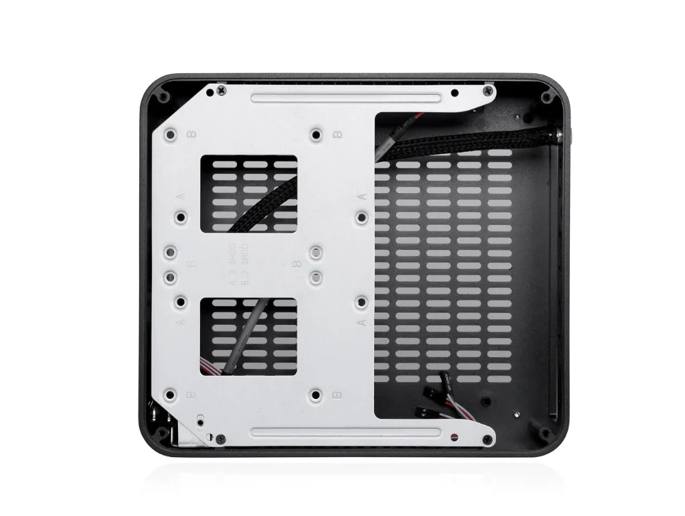 2016 Realan Алюминия Mini ITX Корпус без Блока Питания компьютер Случае Настольных ПК |