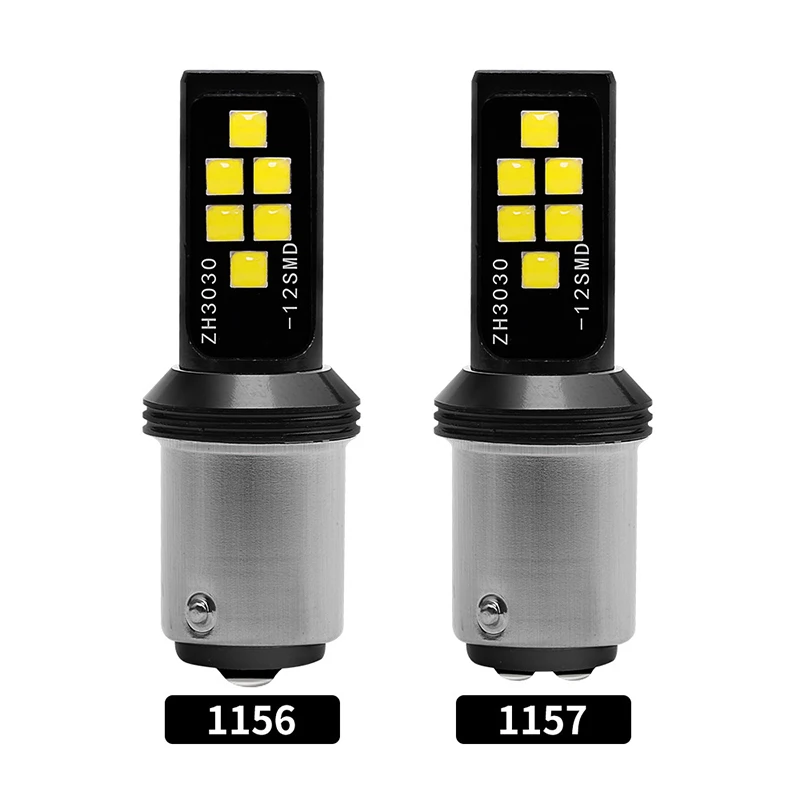 2 шт. Высокая мощность S25 1156 1157 3030SMD автомобильный указатель поворота светильник